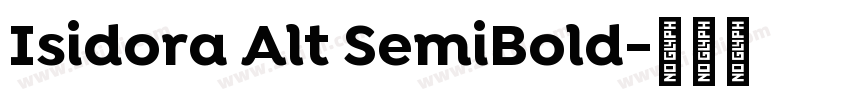 Isidora Alt SemiBold字体转换
